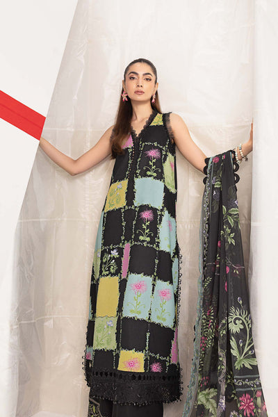 Maria B M.Basics Unstitched Lawn 3PC Suit – Summer Collection