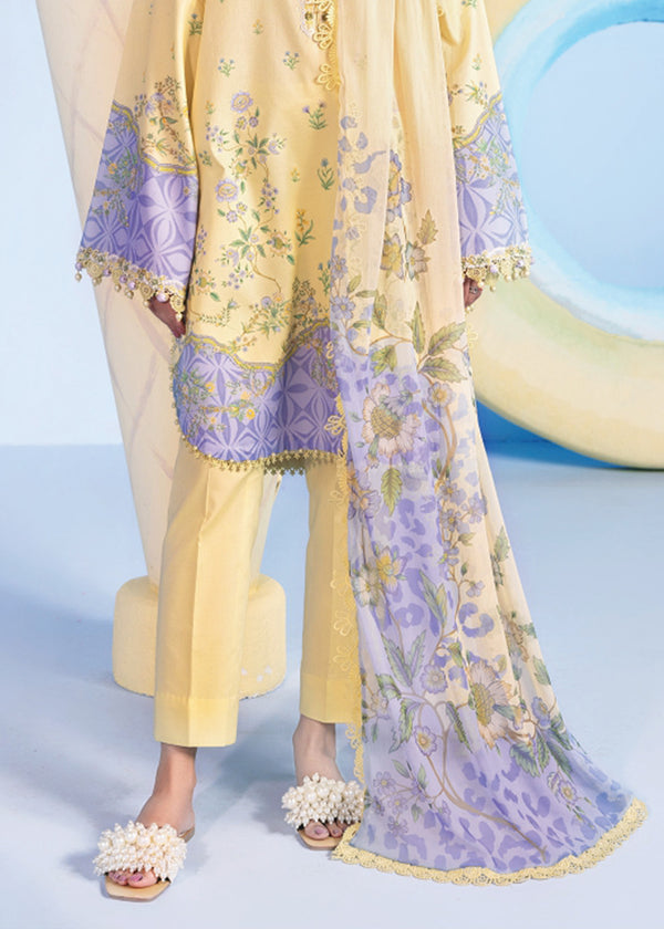 Maria B M.Basics Unstitched Lawn 3PC Suit – Summer Collection