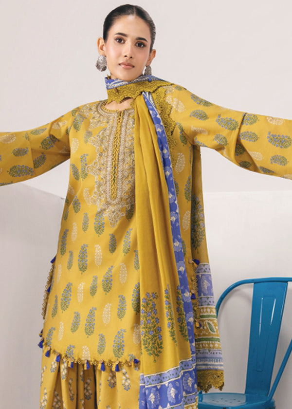 Maria B M.Basics Unstitched Lawn 3PC Suit – Summer Collection