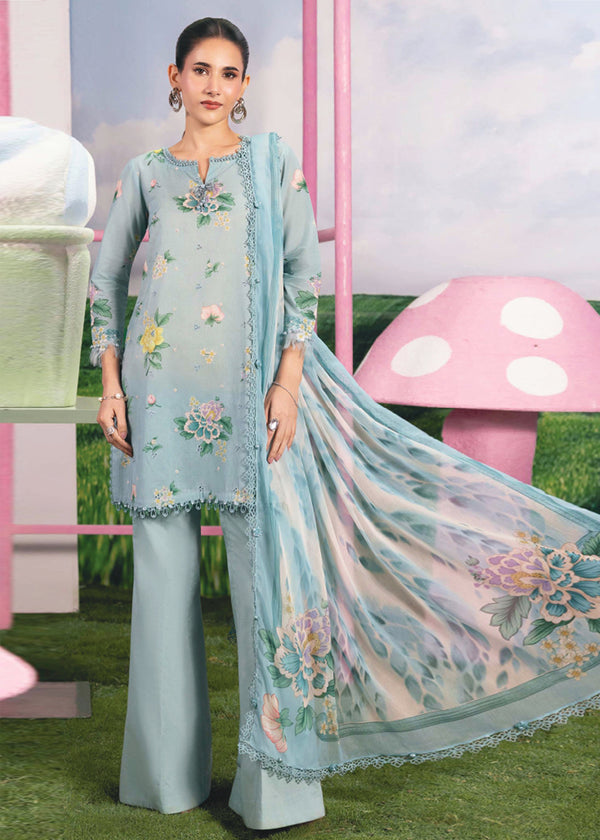 Maria B M.Basics Unstitched Lawn 3PC Suit – Summer Collection