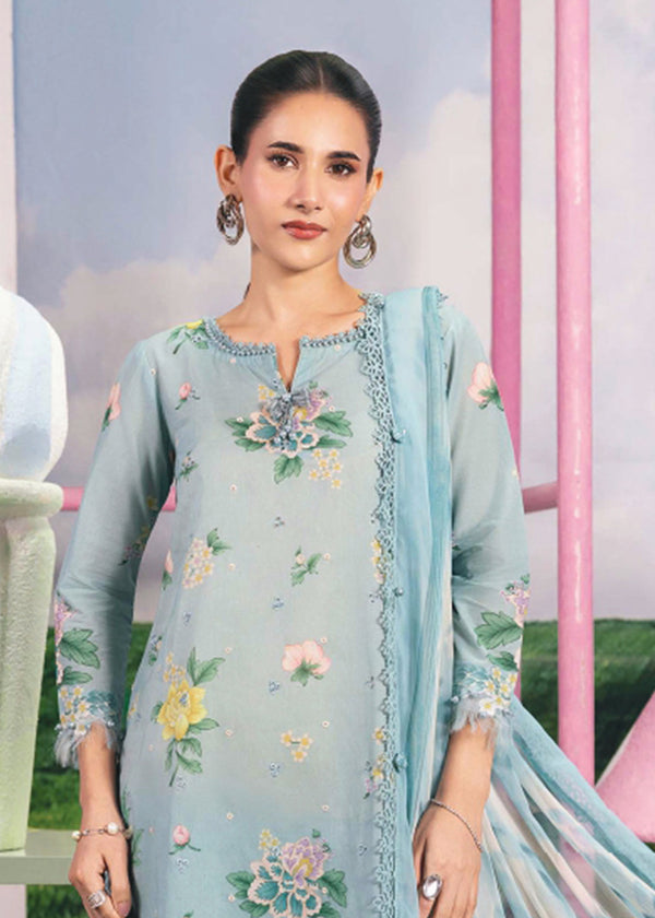 Maria B M.Basics Unstitched Lawn 3PC Suit – Summer Collection