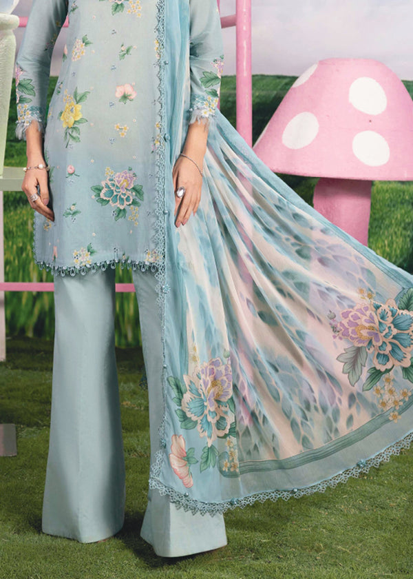 Maria B M.Basics Unstitched Lawn 3PC Suit – Summer Collection