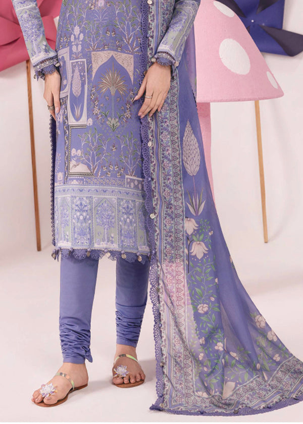 Maria B M.Basics Unstitched Lawn 3PC Suit – Summer Collection