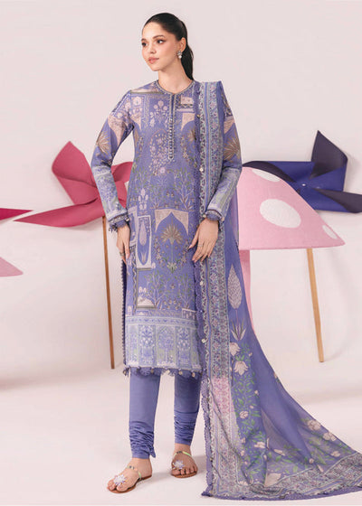 Maria B M.Basics Unstitched Lawn 3PC Suit – Summer Collection