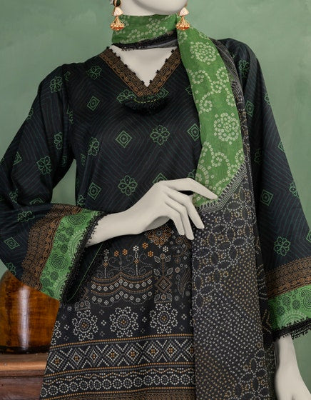 J. Unstitched Printed Lawn 3PC Suit