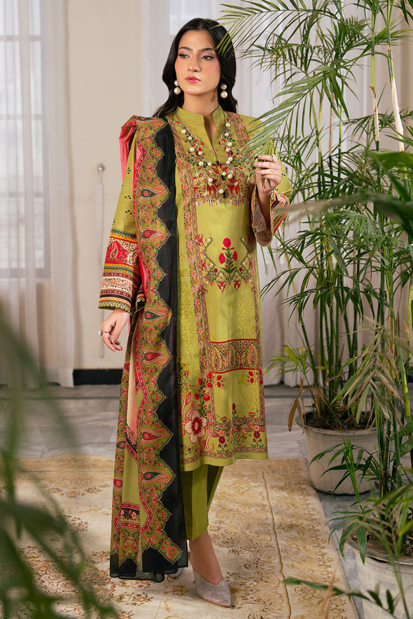 Gul Ahmed 3PC Printed Cross Hatch Lawn Suit