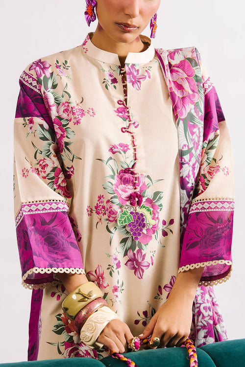 Agha Noor 3PC Printed Lawn Suit with Dupatta