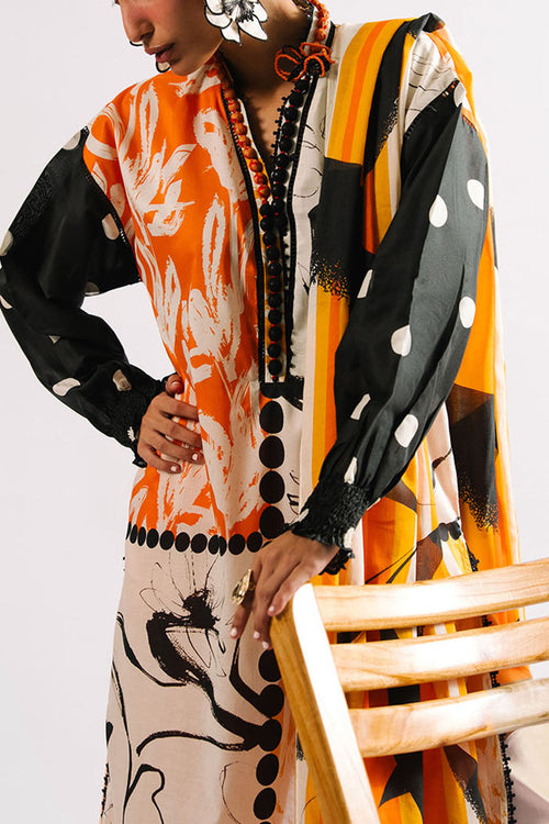 Agha Noor 3PC Printed Lawn Suit with Dupatta