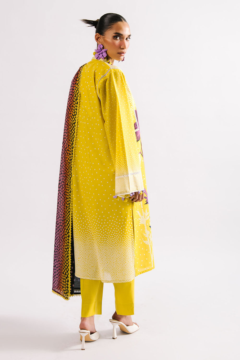 Agha Noor 3PC Printed Lawn Suit with Dupatta