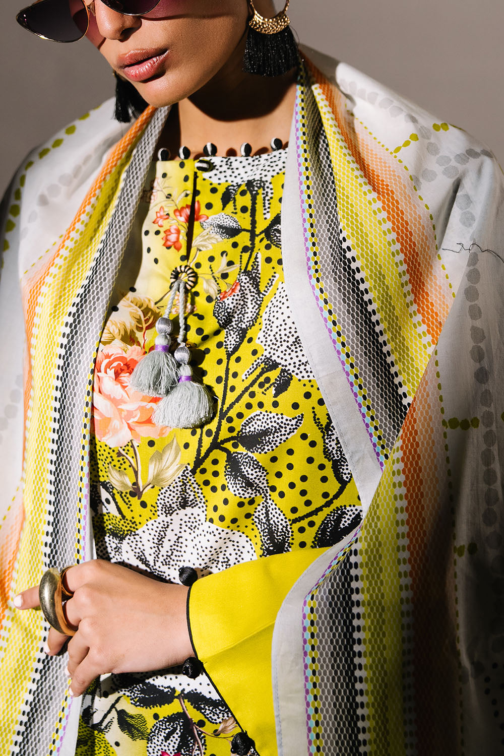 Agha Noor 3PC Printed Lawn Suit with Dupatta