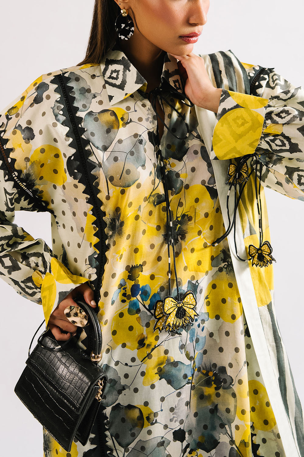 Agha Noor 3PC Printed Lawn Suit with Dupatta