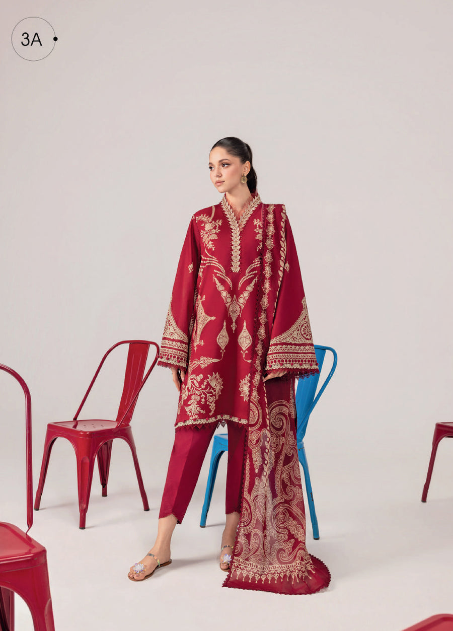 Maria B M.Basics Unstitched Lawn 3PC Suit – Summer Collection