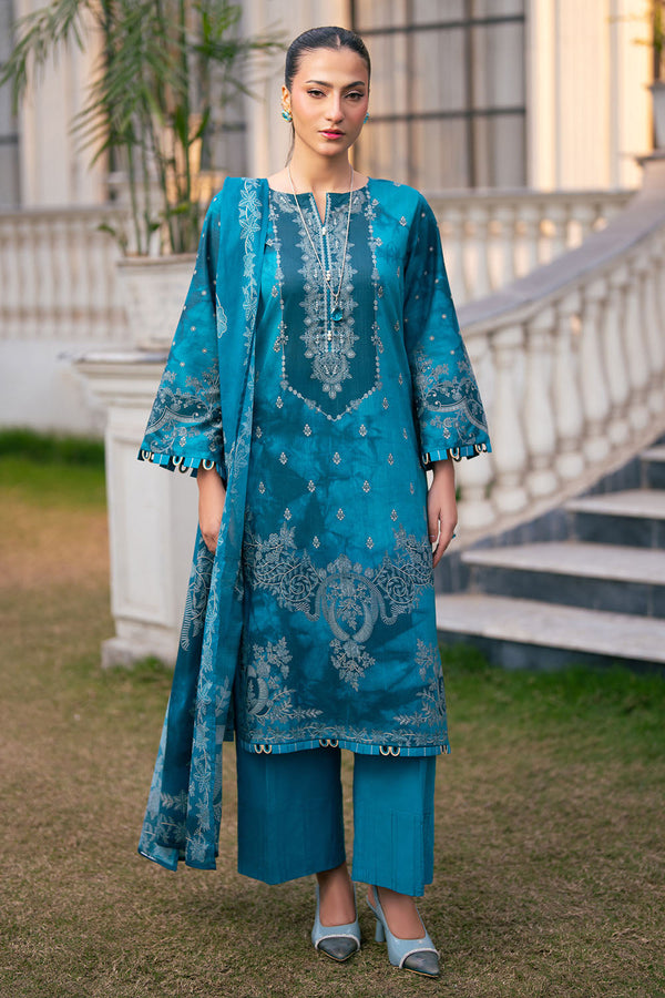Gul Ahmed 3PC Printed Cross Hatch Lawn Suit